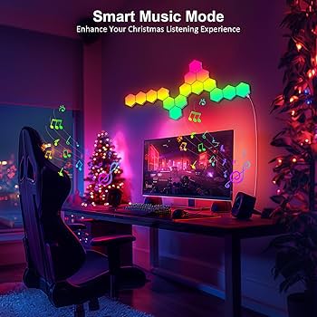 RGB Hexagon Wall Light