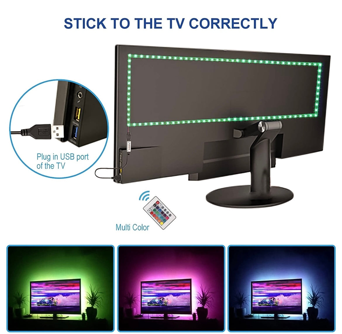 RGB LED Strip 3M Remote Control